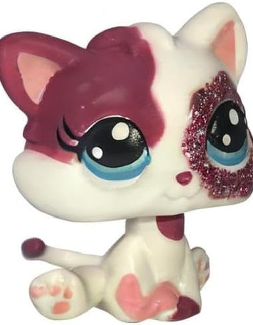 Load image into Gallery viewer, Custom-Made Baby for Short Hair Cat #2291 Pink White Kitten Sparkle Glitter Eyes 1 Inch Kitty Mini Pet Toys
