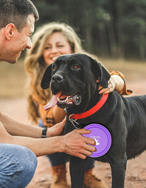 Load image into Gallery viewer, Collapsible Dog Bowls for Travel, 2-Pack Dog Portable Water Bowl for Dogs Cats Pet Foldable Feeding Watering Dish for Traveling Camping Walking with 2 Carabiners, BPA Free
