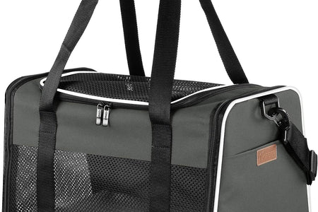 Cat Carrier - Portable Foldable Dog Pet Carrier, Soft-Sided Pet Bag up to 22 Lbs, Airline Approved Travel Puppy Carrier