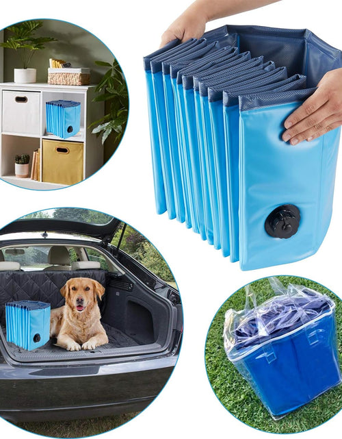 Load image into Gallery viewer, Dog Pool Foldable Pet Outdoor Swimming Pool Collapsible Anti-Slip Hard PVC Pet Paddling Bathtub for Large and Xtra Large Dogs, Kids, Pets((63'' * 12'')/(160Cm X 30Cm))
