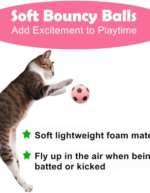 Load image into Gallery viewer, Foam Soccer Balls Cat Toys - Pack of 12
